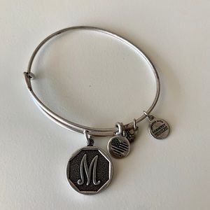 Alex & Ani M Silver Bangle Bracelet